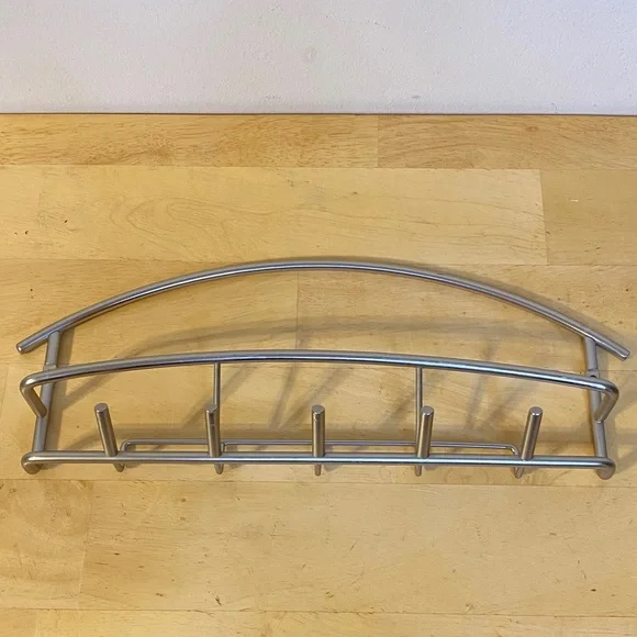 Modern Silver Wall Rack - Picture 3 of 10